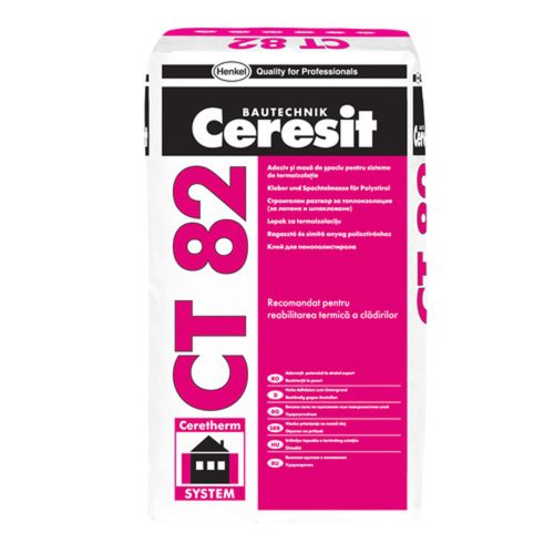 Лепилo – шпакловка за плочи от експандиран пенополистирен (ЕPS) CERESIT CT 82- 25кг
