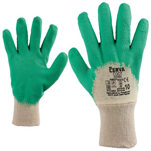 Ръкавици трико топени в каучук 0006-77(10) card coot 70203002.10