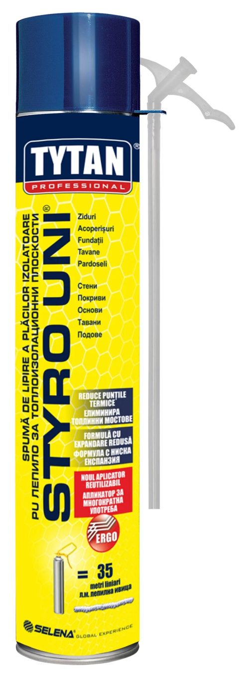 Ръчно лепило за топлоизолация STYRO UNI Tytan Professional 750ml, 101452