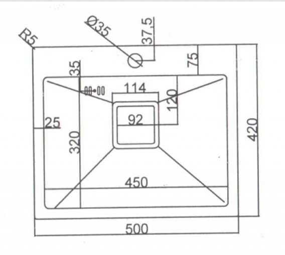 0000012222 Кухненска мивка алпака ICK 5032