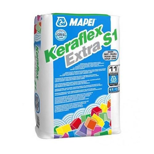 Лепило за плочки флексово 25кг бяло Keraflex Extra S1