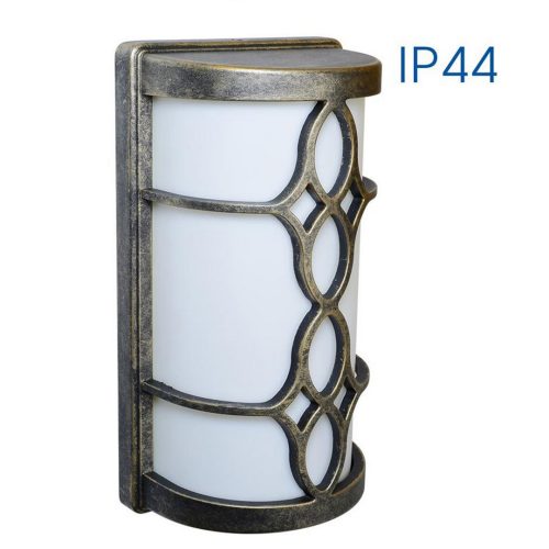 Влагозащитен аплик 230v антично злато DAKAR 1хе27 AB IP44 004502