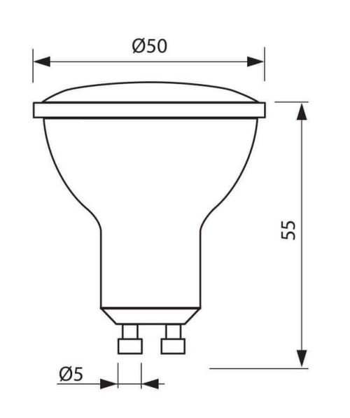LED лампа VOL JDR 7W GU10 W 6400K 3711