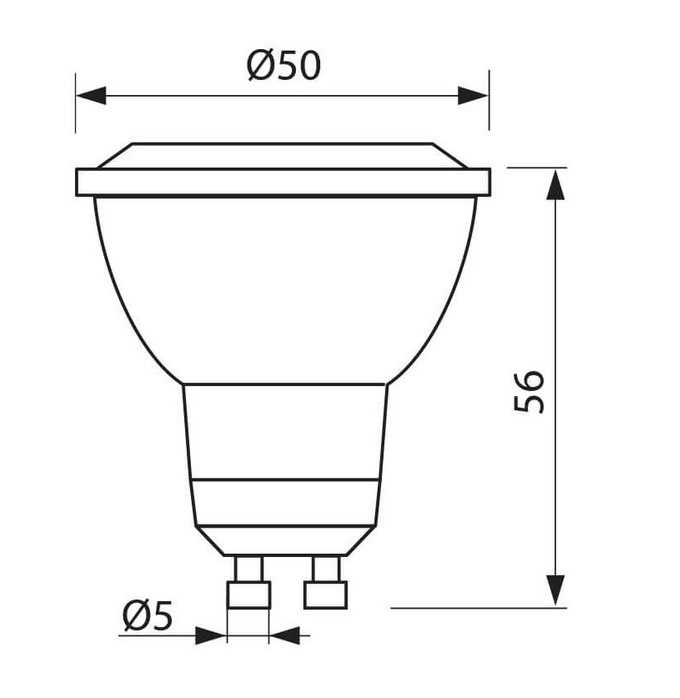 0000012798 ЛАМПА LED НЕУТРАЛНА СВЕТЛИНА 230V 5W PRL JDR GU10CL400K PROXI LED 3580