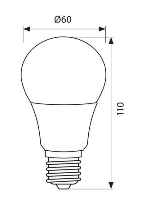 LED лампа LGL 10W E27 WW 3000K 3338