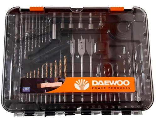 Комплект свредла и битове DAEWOO DWKIT100, 100 части