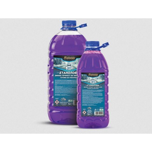 Зимна Течност за Чистачки Sevan -20°C - Етанол Готова за употреба 3 Литра