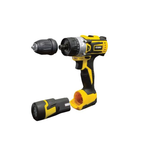 Бормашина Акумулаторна RTR MAX, 1.3AH, Батерия-Фенер, Жълт-Черен