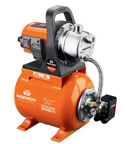 Помпа Хидрофорна DAEWOO DAS 4000/24, 1", 1200 W, 3800 л/ч, 48 м, 24 л