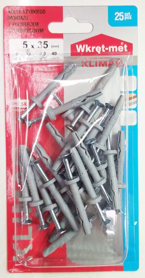 ПИРОН-ДЮБЕЛ ЦИЛИНДР. ЯКА /WM/BSM-5х35 191132535-1