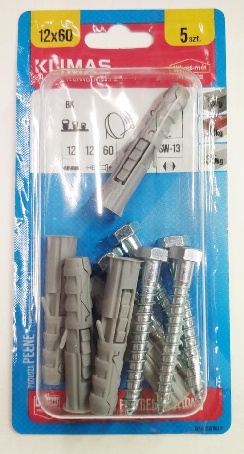 ДЮБЕЛ ЗА БЕТОН+ВИНТ Ш-Н/WM/BK-12х60 191221260-1