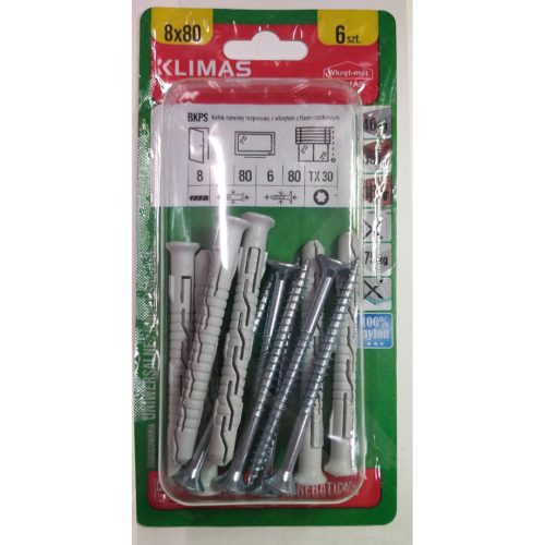 ДЮБЕЛ ТУХЛА+ВИНТ Ф-К/WM/BKRS-8x80N 191112880-1