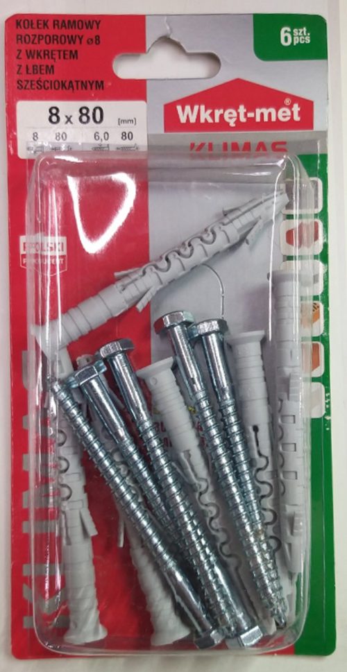 ДЮБЕЛ ТУХЛА+ВИНТ Ш-Н/WM/BKRK-8x80N 191102880-1