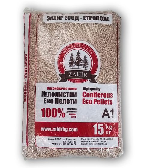 Пелети Иглолистни 15кг 70бр/п. Захир