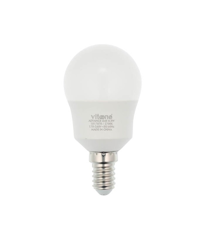 0000014511 LED КРУШКА ЛАЙТ VO/ADVANCE/G45 /8.5W/SMD/E14/6400K/CBOX/LEDBULB 1517590/ 772071