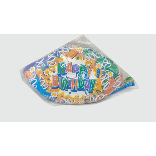 Шапка картон 16см happy birthday /50бр/ 1782/1275