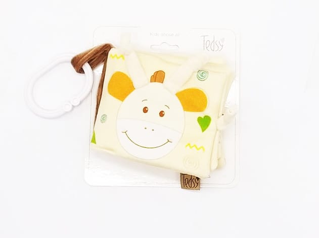 0000015039 Бебешка мека книжка ЖИРАФ 12/10см АМЕК BABY