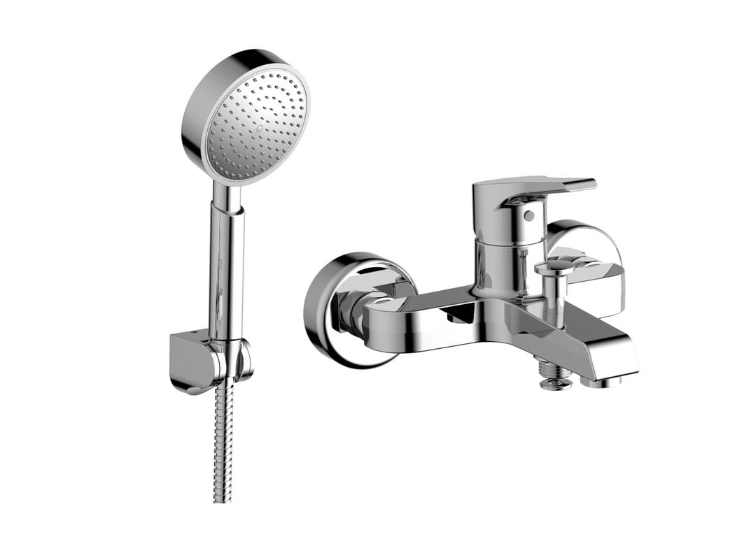 0000015716 Смесител, стенен, за вана и душ, HELIOS-N, с аксесоари