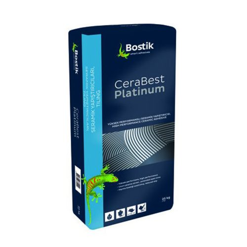 Бостик лепило за плочки с2те сиво 25кг CERABEST PLATINIUM /8002037