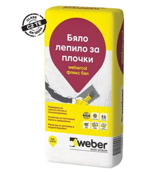 ВЕБЕР F606 лепило за гранитогрес С2ТЕ-ГРЕС 25КГ 42 бр/пал.