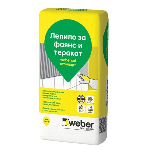 Лепило за плочки F600 СТАНДАРТ 25кг WEBER