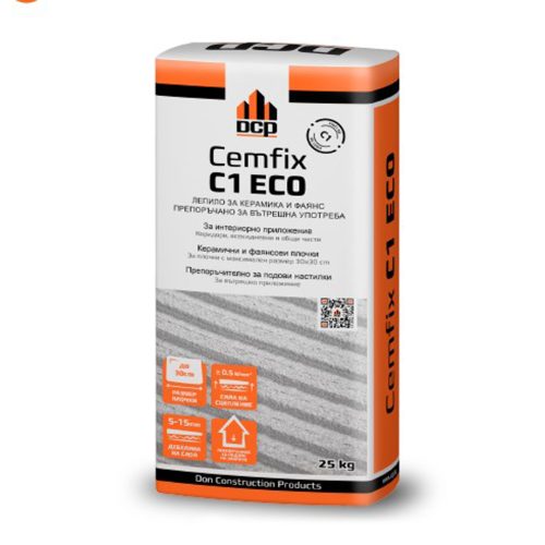 Дон лепило за плочки сиво CEMFIX C1 ECO 25кг
