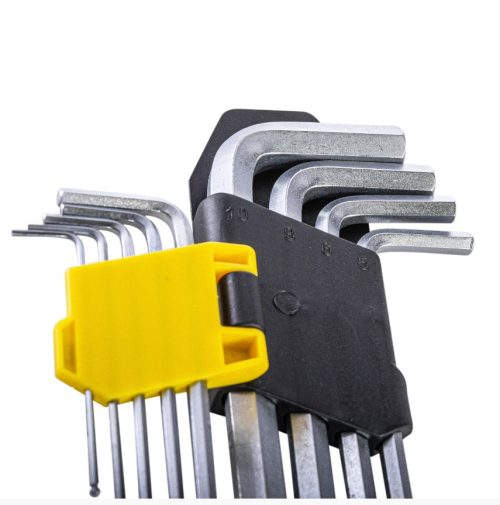 Шестограми за работа под ъгъл к-т 9бр 1.5-10mm къси CR-V Topmaster Professional TMP 390119