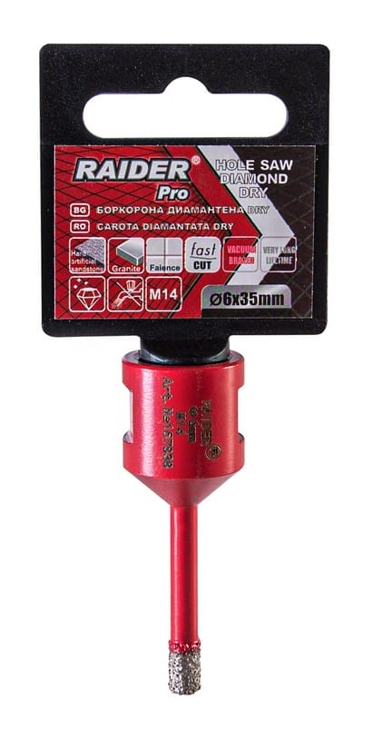 Боркорона Diamond Dry M14 ø6mm Raider 157838