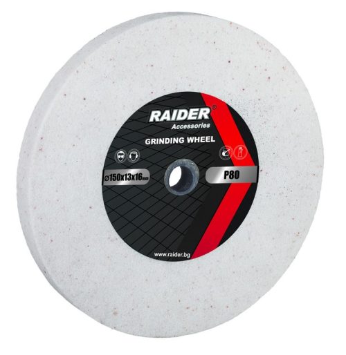 Диск за шмиргел 200x20x16мм, P60, бял, RAIDER 165121