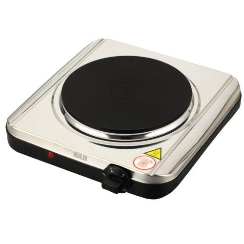 Котлон електрически Muhler MHP-153-CS, 1500W, Корпус от неръждаема стомана, Размер на плочaтa 185 мм, 5 степени на работа, Светлинен индикатор