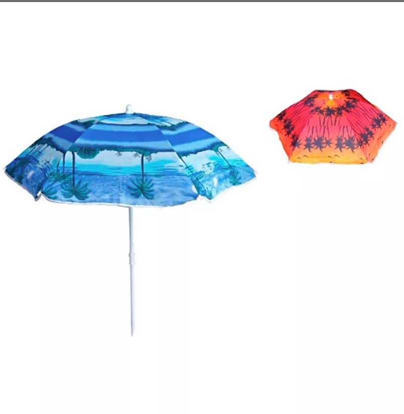 0000019520 Домашна чадър плажен ф1.7м пъстър и02-11502