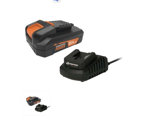 Зарядна станция DAEWOO "UNI-BAT" / 21V, 2.5Ah + 1бр. Батерия "UNI-BAT" 20V, 2.0Ah /