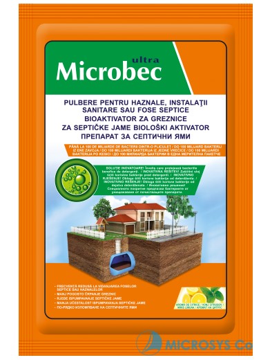 Препарат за септични ями Микро брос микробек  25 гр bs-207