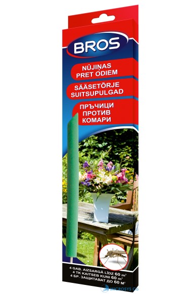 Пръчици против комари за открито Микро брос 4бр bs117