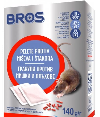 Отрова гранули против мишки и плъхове Микро брос 140гр  BS-1632