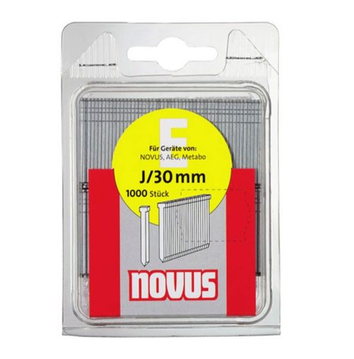 Гвоздеи за такер Novus с наклон 0° тип J, 1.2x16 мм, стомана, 1000 бр.