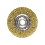 Четка за ъглошлайф, 175mm, вътрешен D 22mm, плоска, вълнообразна стоманена тел, MTX 746669 1 0000020853