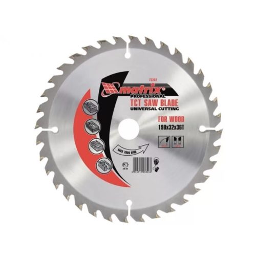 Диск за циркуляр за дърво, 250х32mm, z=36, преходна втулка 30/32, MTX 732989