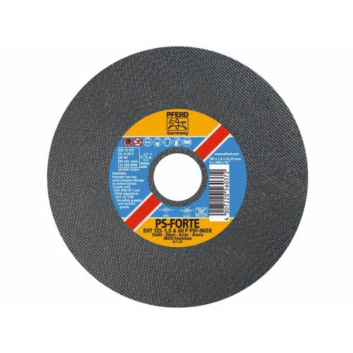 Умерено твърд карбофлексов диск PFERD A60 P PSF-INOX, ø 115, 1,0 мм 0061730100