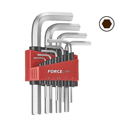 Шестограми Г-образни (1.5-10мм.) 9 бр.к-т FORCE Tools JN62850