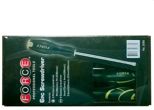Отвертки комплект Force 6 бр. 75-100 mm JN31680