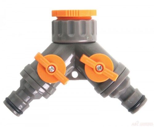 Разклонител 2 изхода със стоп 1/2"-3/4" tg 380974