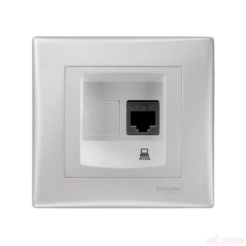 КОНТАКТ АЛУМИНИЙ СГЛОБЕН RJ45 Cat 5  SCH ЕЛМА Sedna SDN4300260