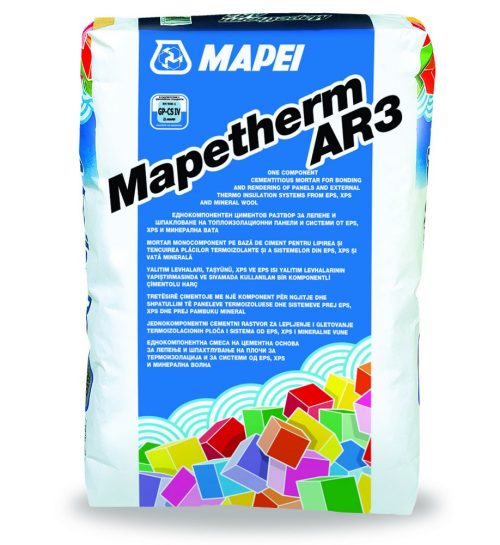 Лепило-шпакловка Adhes Mapetherm AR3 за EPS 25 кг MAPEI