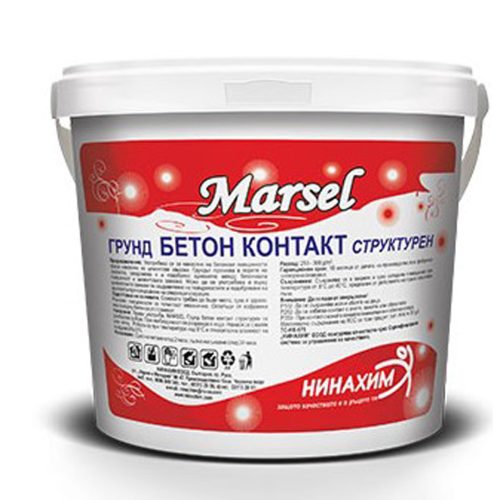 Грунд Бетон контакт структурен 5 кг MARSEL
