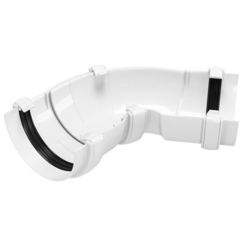 Универсален ъгъл за улук 60°-160° бял classic 120