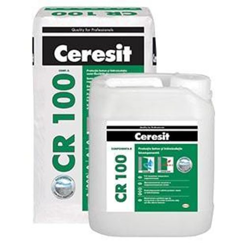 Двукомпонентен хидроизолационен шлам Ceresit CR 100 - 25кг
