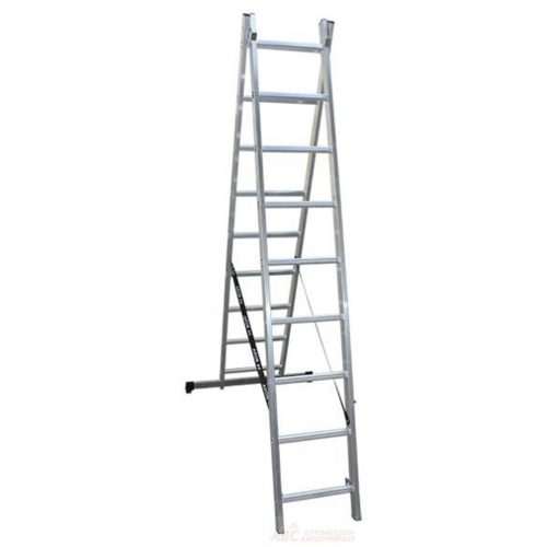 Алуминиева двураменна стълба 2х10 223 АРОН AL-CH 210