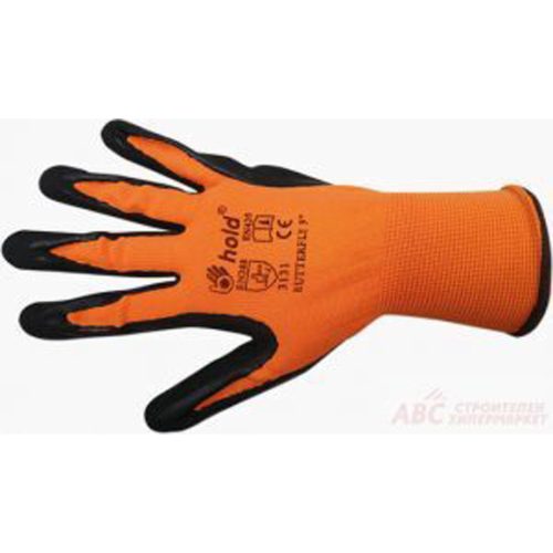 Ръкавици полиaмид и латекс пяна (10) card butterfly 70506002.10