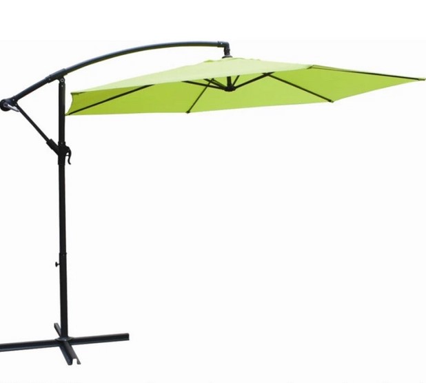 0000024514 Градински чадър лале метален стойка с мех Мегадом Tlb017-300-6 l green/360938